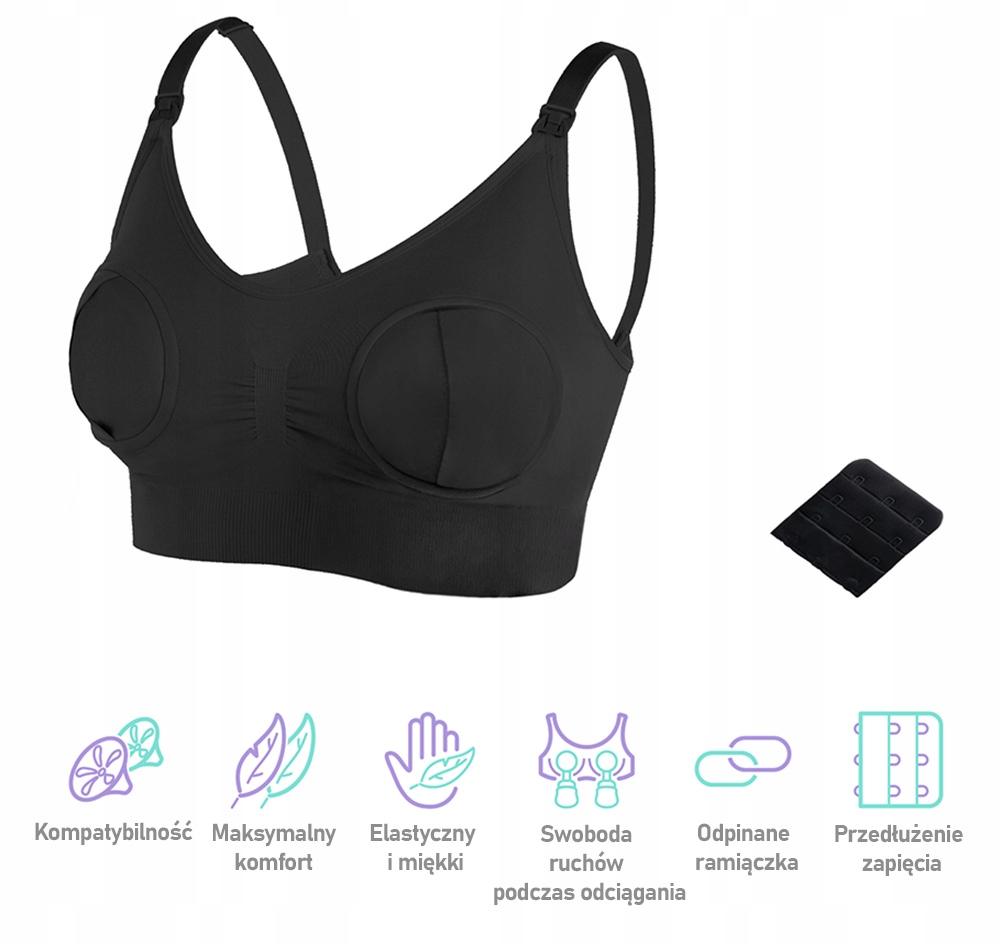 Elastyczny i miękki materiał biustonosza