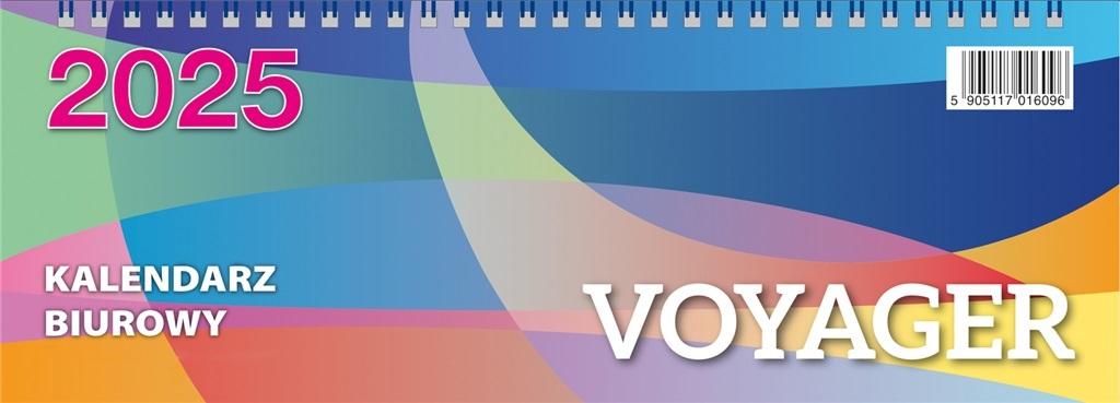 Kalendarz 2025 biurowy Voyager - biały – Idealny towarzysz w planowaniu