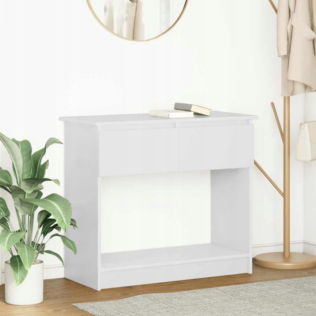 Konsola z szufladami Biała 85,5x38,5x74,5 cm – Elegancka i funkcjonalna przestrzeń