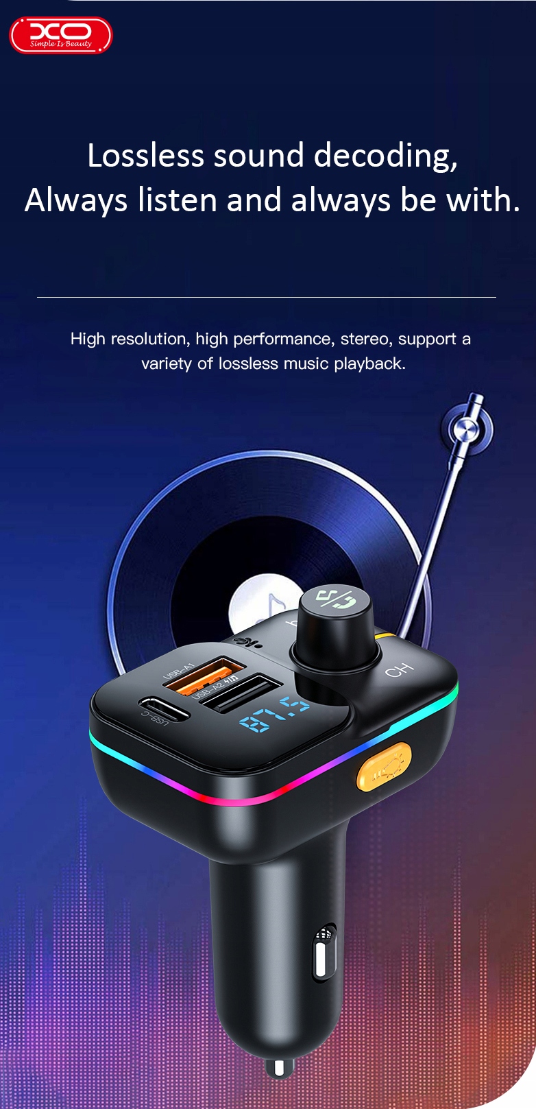 Odtwarzanie muzyki z telefonu i pendrive'a