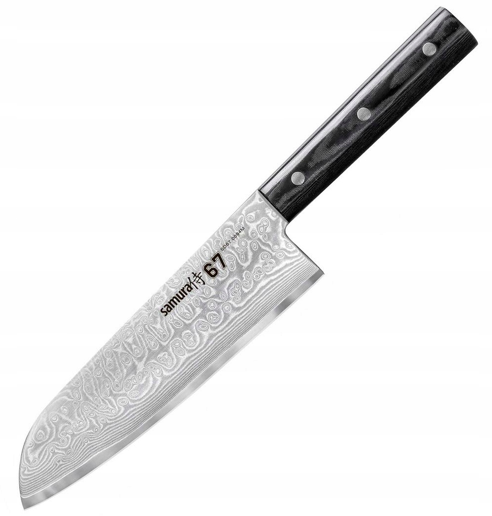 Nóż Santoku Samura Damascus 67 – Doskonałe narzędzie dla każdego kucharza