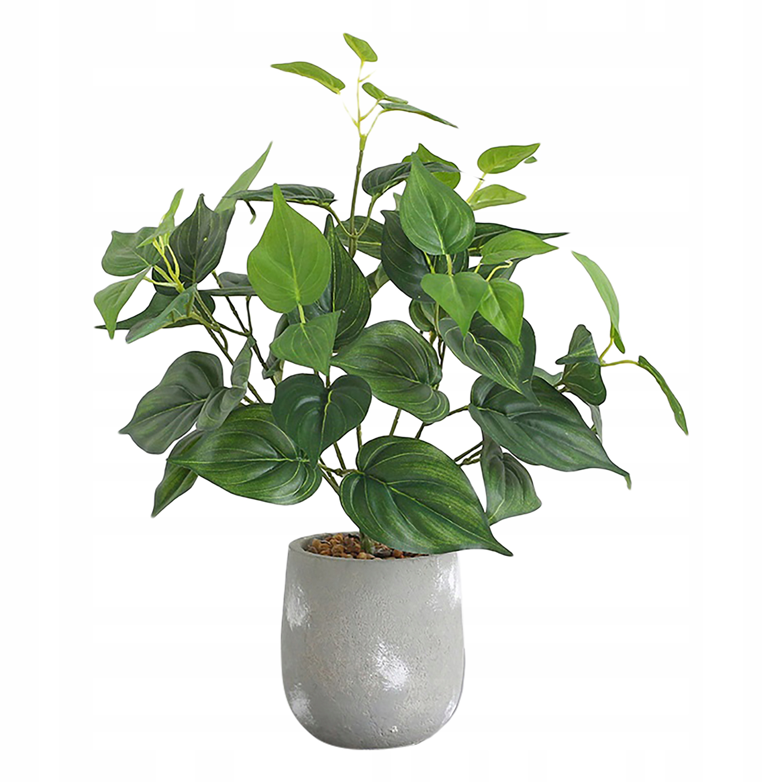 Sztuczna Roślina w Doniczce Realistyczna 38cm Filodendron – Zielony Akcent w Twoim Wnętrzu