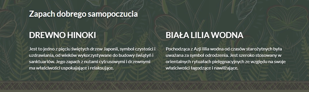 Zmysłowy aromat leśnych roślin