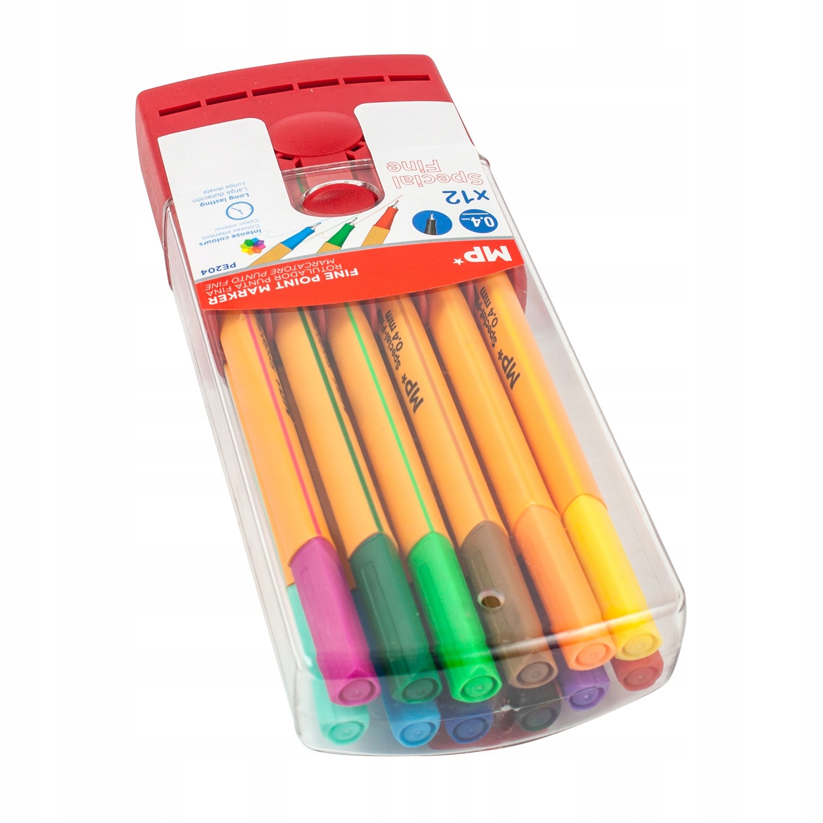Cienkopis 12 kolorów MP – Idealny do biura i kreatywnych projektów