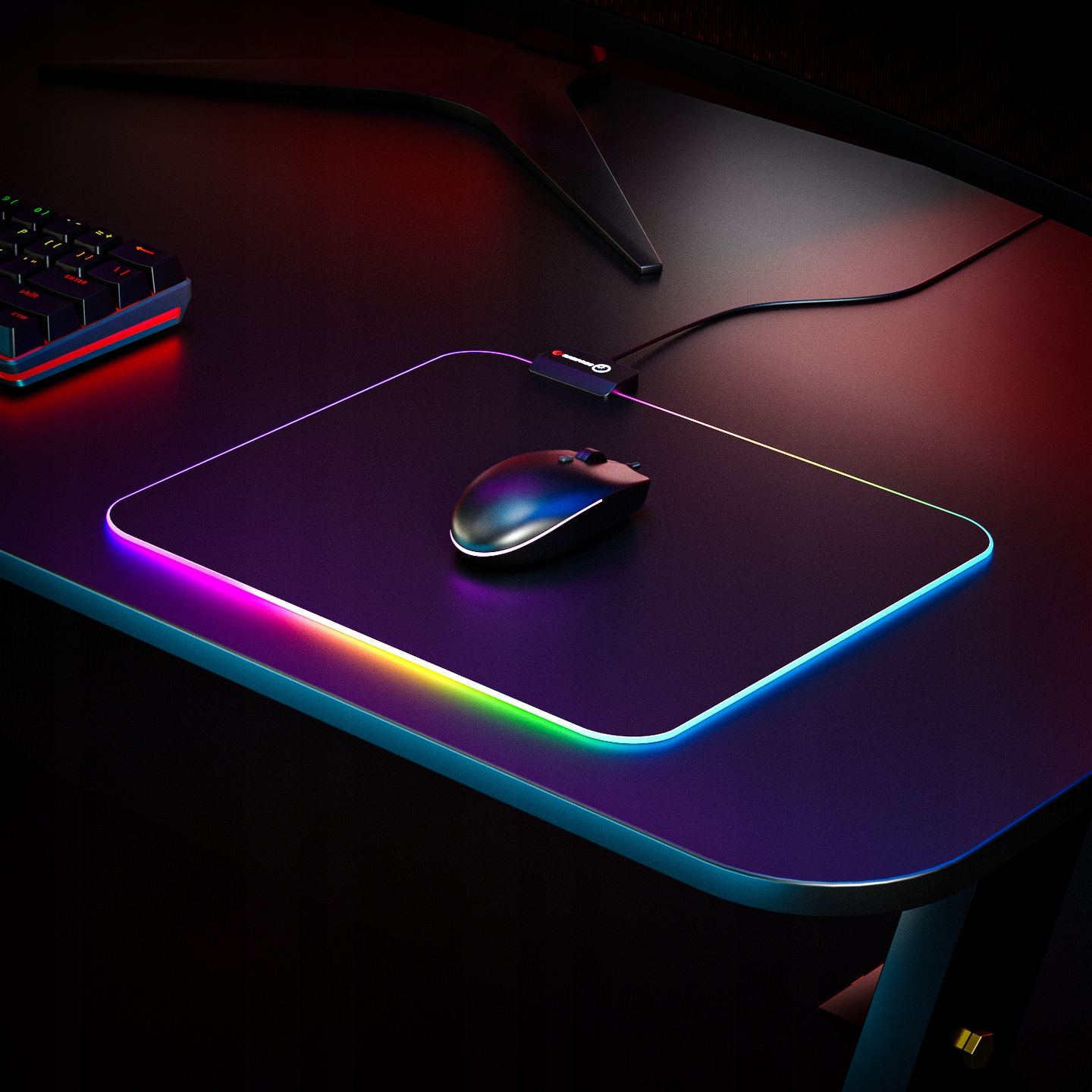 Rampage Podkładka pod mysz MP-23 RGB – Idealne rozwiązanie dla graczy