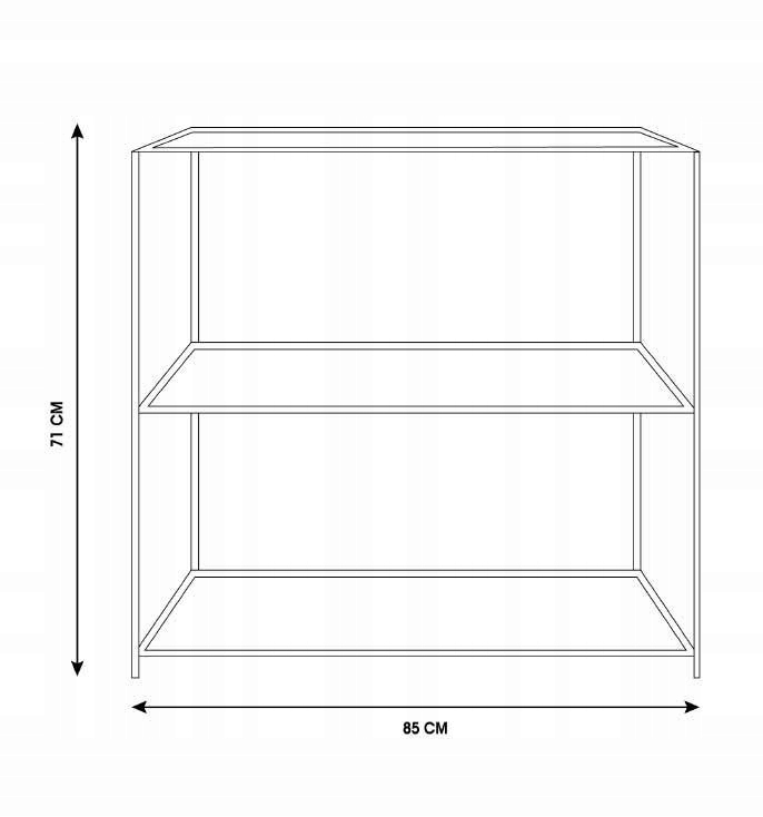 Solidna konstrukcja z metalu i MDF – Trwałość na lata