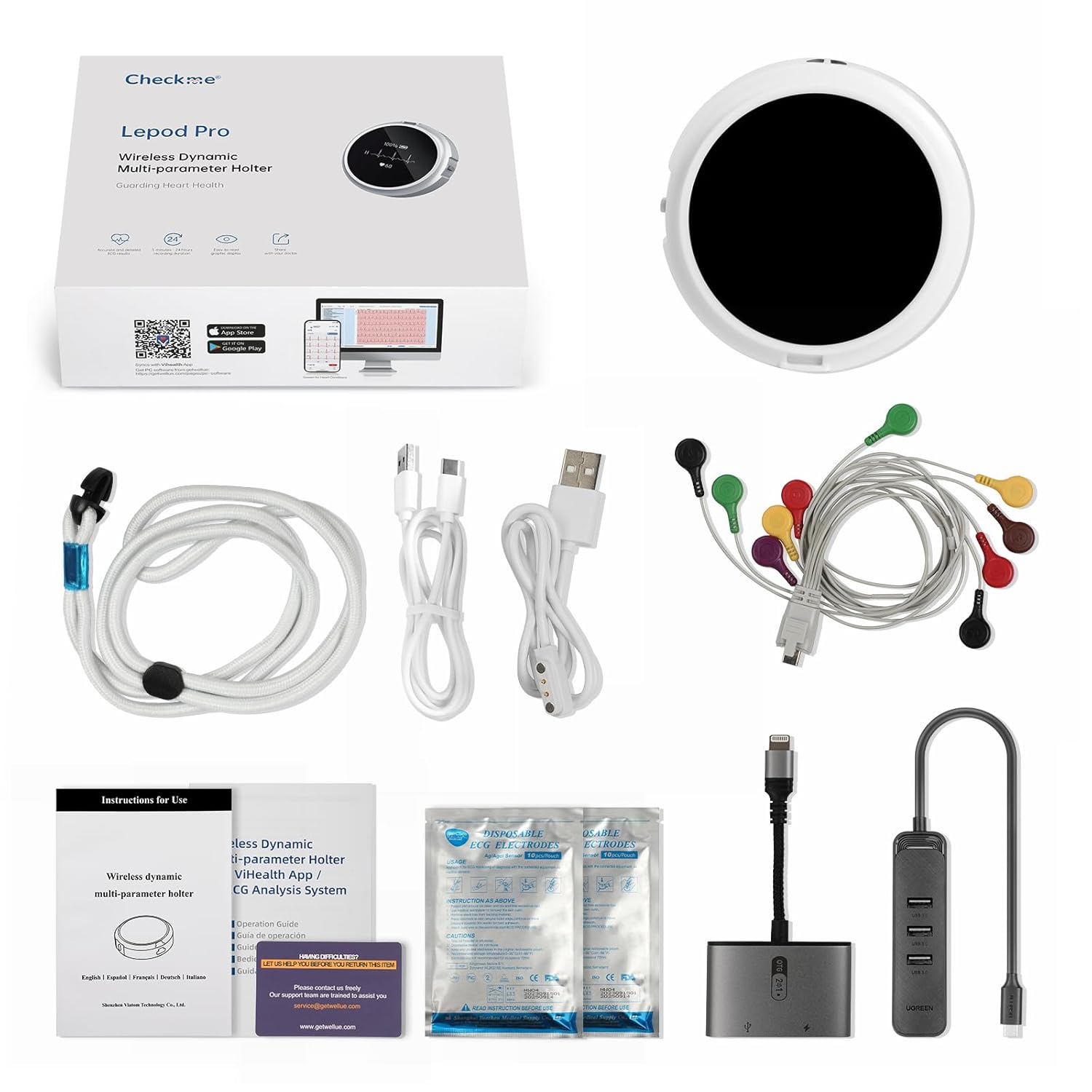 Długotrwały zapis EKG i wydajna bateria