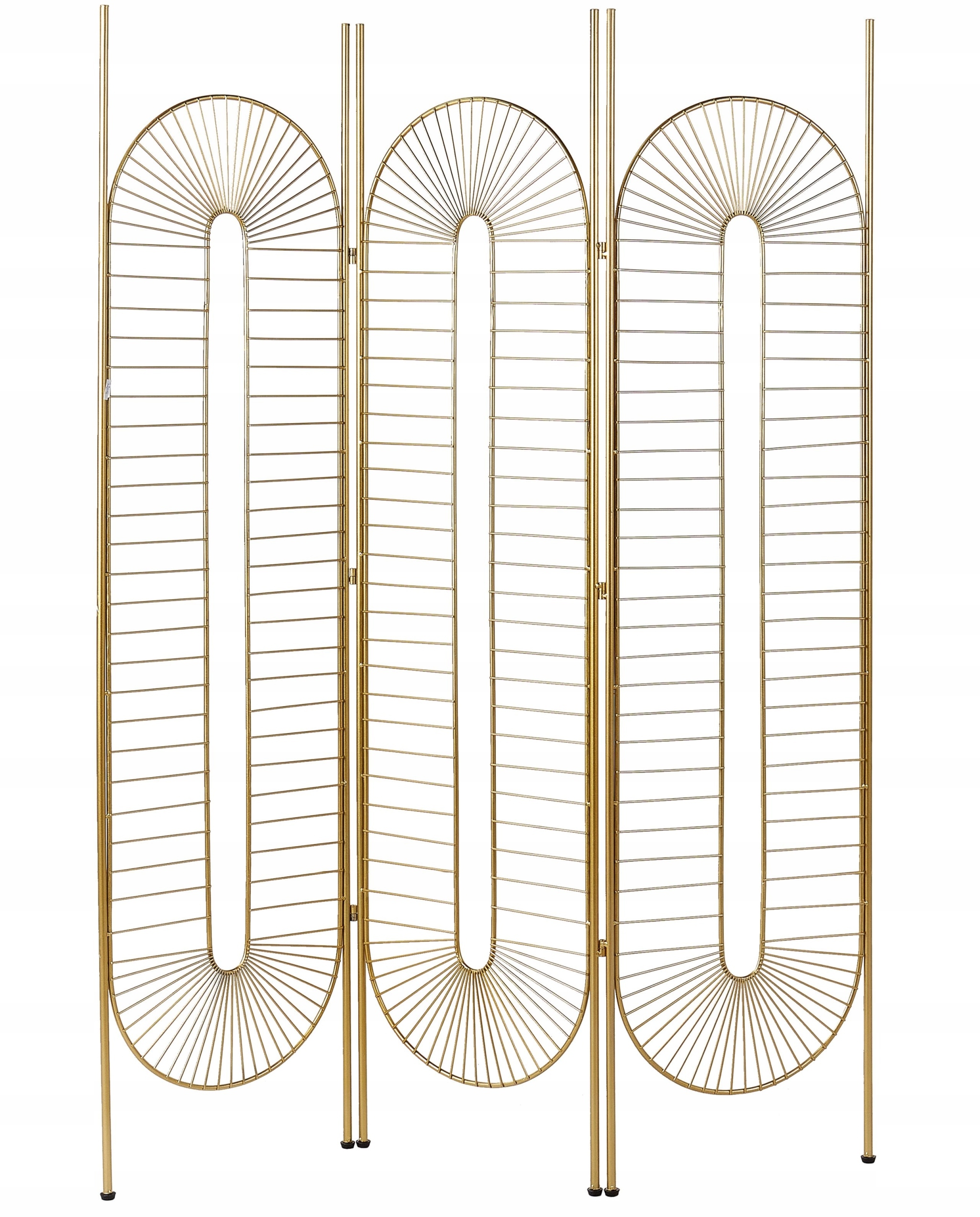 3-panelowy parawan pokojowy NOALE Złoty 135 cm x 170 cm – Elegancja w Twoim wnętrzu
