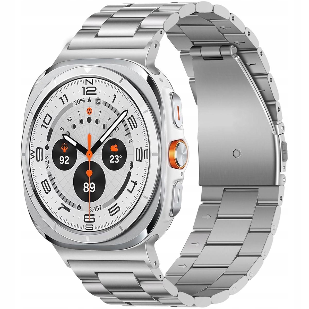 Pasek metalowy TripleLink do Galaxy Watch Ultra 47mm – Elegancja i styl na każdą okazję