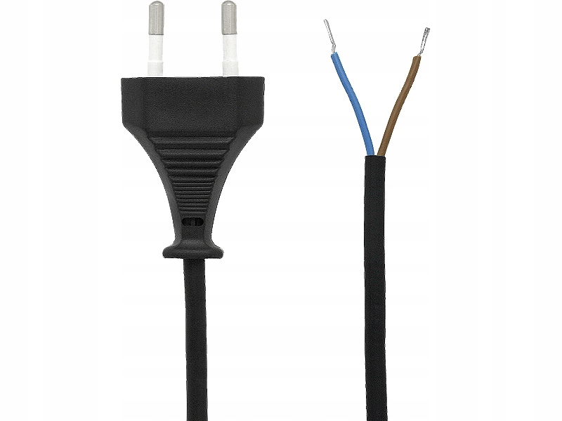 Wtyczka płaska z dwoma bolcami – Bezpieczne połączenie z siecią