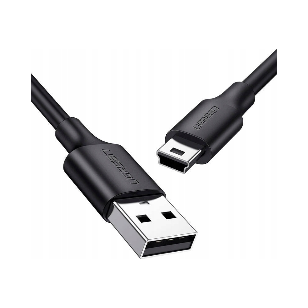 Kabel USB-A - miniUSB 0,5 m Czarny (UGR1137BLK) – Idealne rozwiązanie do ładowania i przesyłania danych