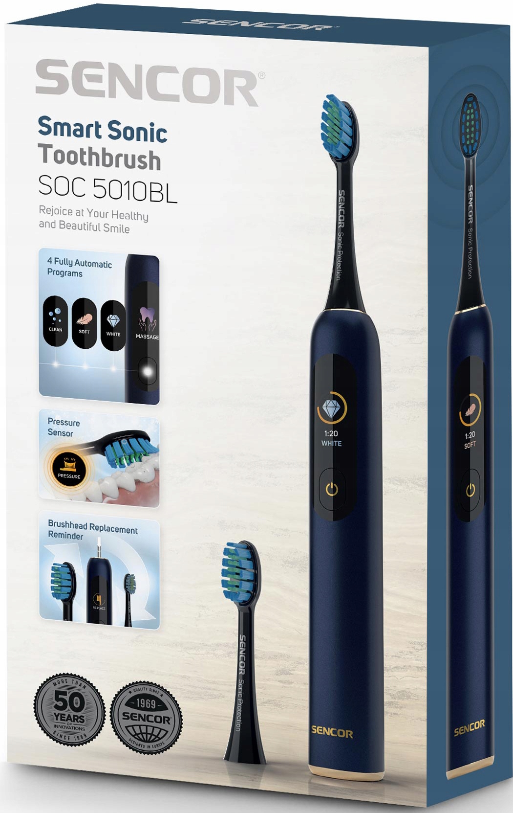 SOC 5010BL Szczoteczka soniczna – Innowacyjne czyszczenie zębów