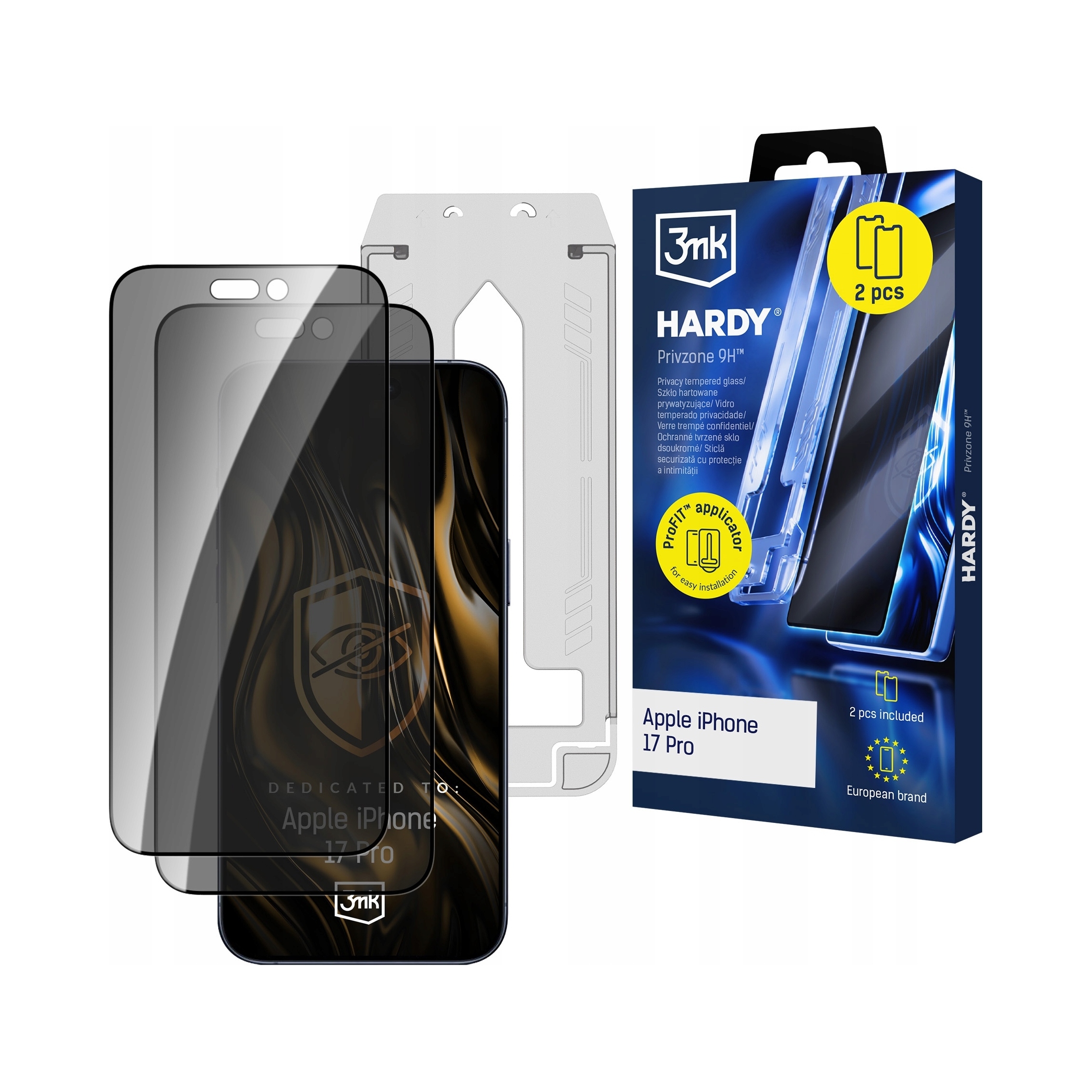 Apple iPhone 17 Pro – Ochrona ekranu z 3mk Hardy Privzone 9H