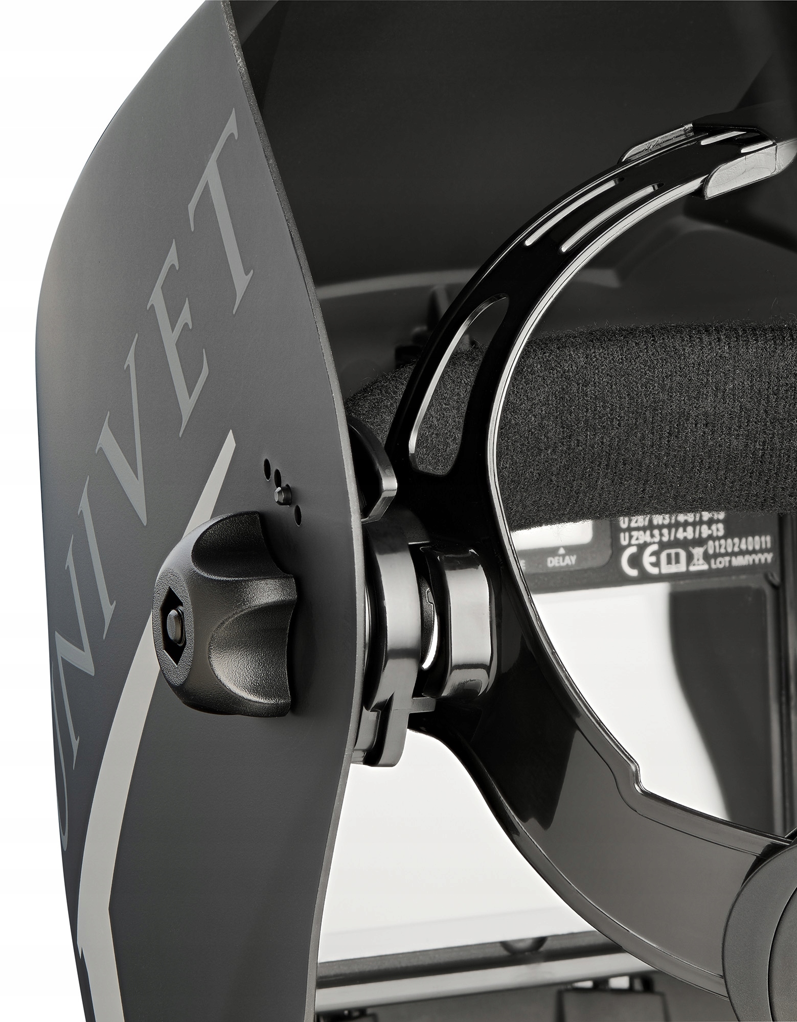 Regulacja wysokości i nachylenia przyłbicy