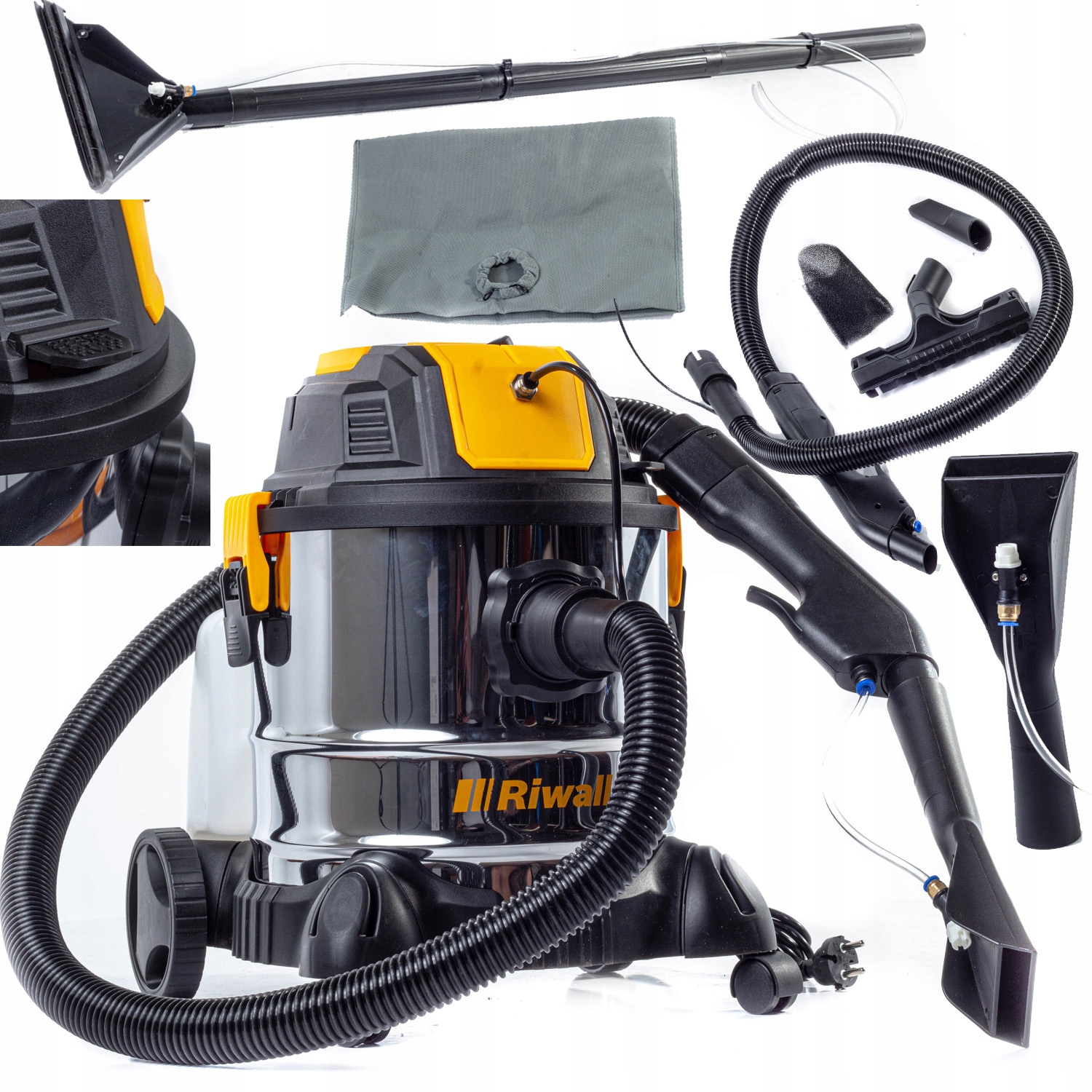 Odkurzacz piorący Riwall Hartmann 3.0 ROP-02 – Profesjonalne czyszczenie dywanów i tapicerki