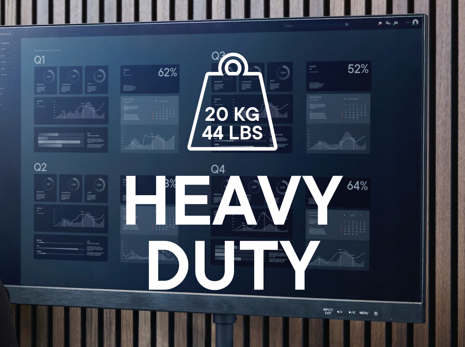 Obsługa dużych ekranów i system zarządzania kablami