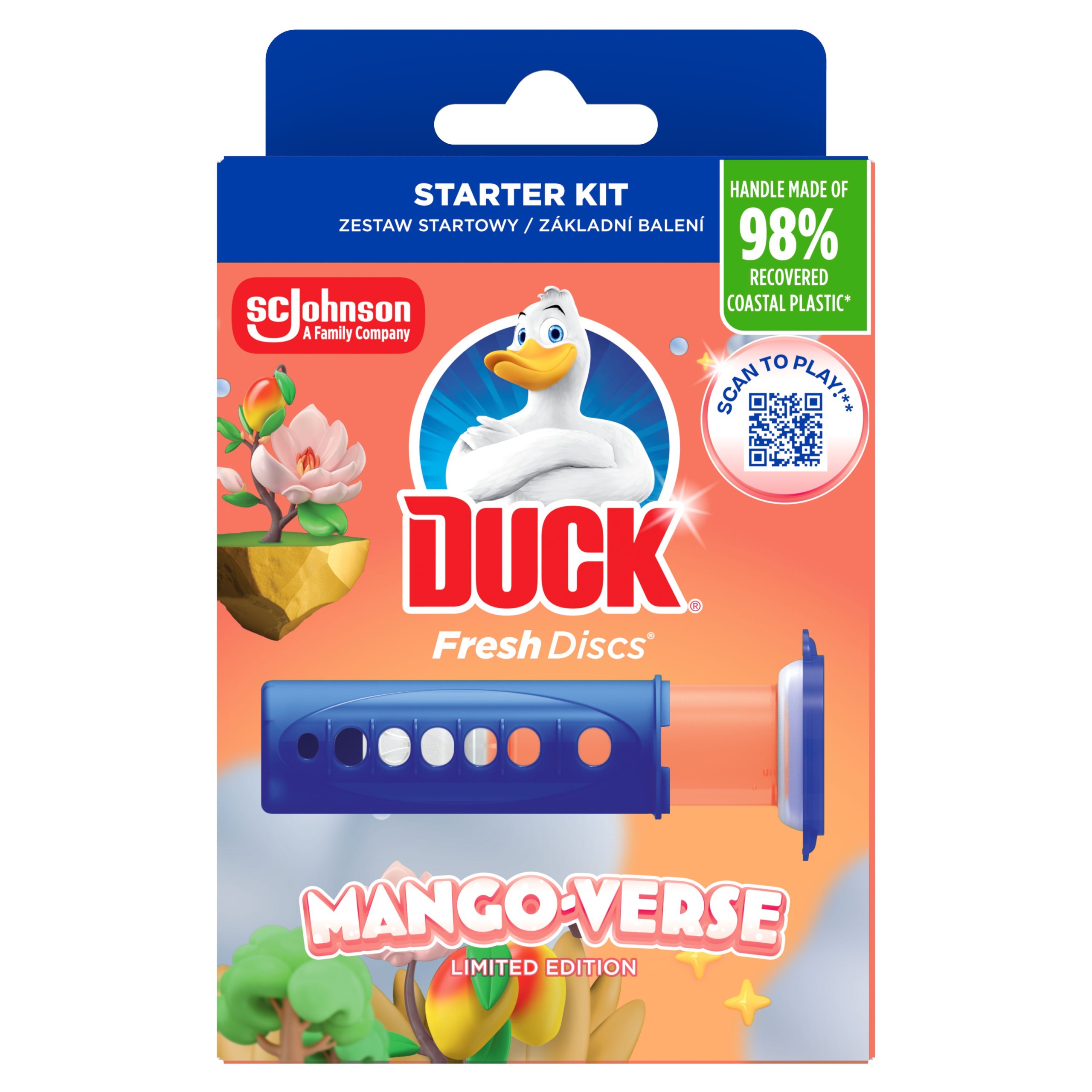 Duck Fresh Discs Mango Verse – Żelowy krążek do toalety dla świeżości i czystości