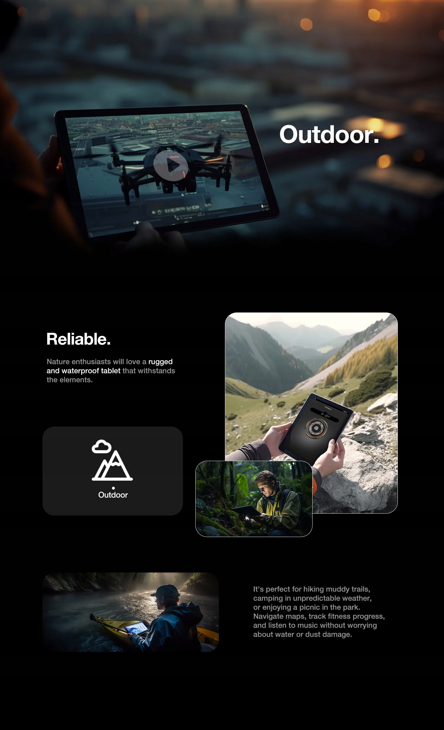 Odporność na wodę i kurz – idealny do użytku w terenie