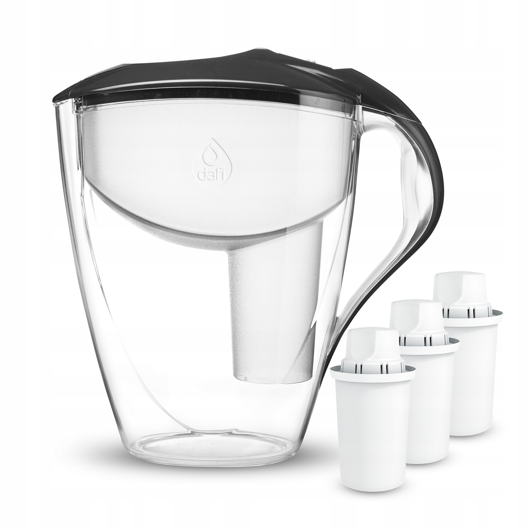 Dzbanek Dafi ASTRA grafitowy 3l + 3 wkłady Classic – Idealne rozwiązanie dla czystej wody