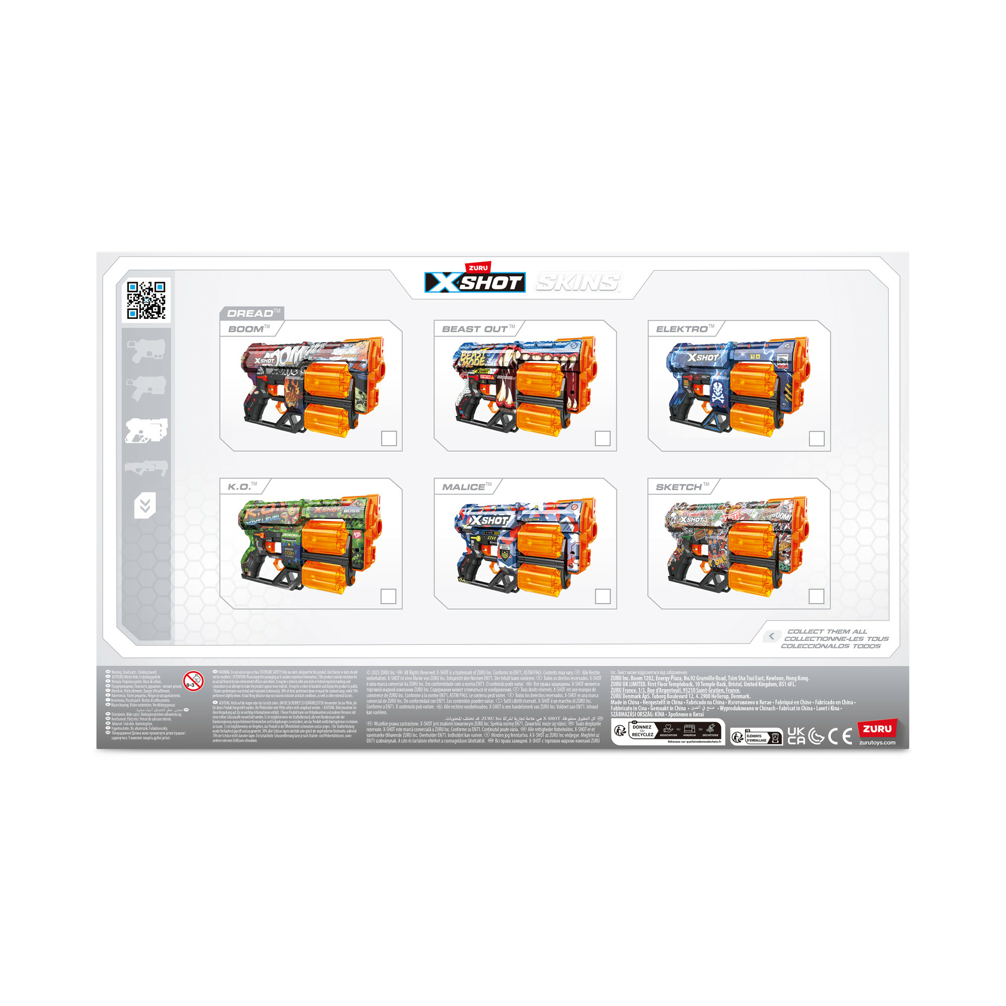 Unikalne skórki i kolorowe wzory – Zbierz całą kolekcję X-Shot Skins