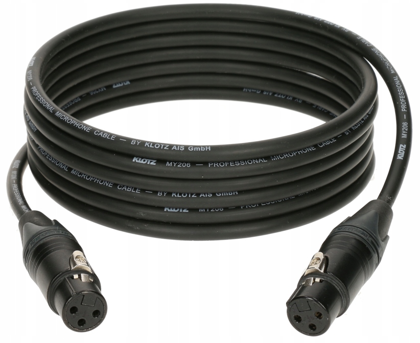 KLOTZ Kabel mikrofonowy adapter XLR 3-pin (gniazdo / gniazdo) na złączach Neutrik 1m – Profesjonalna jakość dźwięku