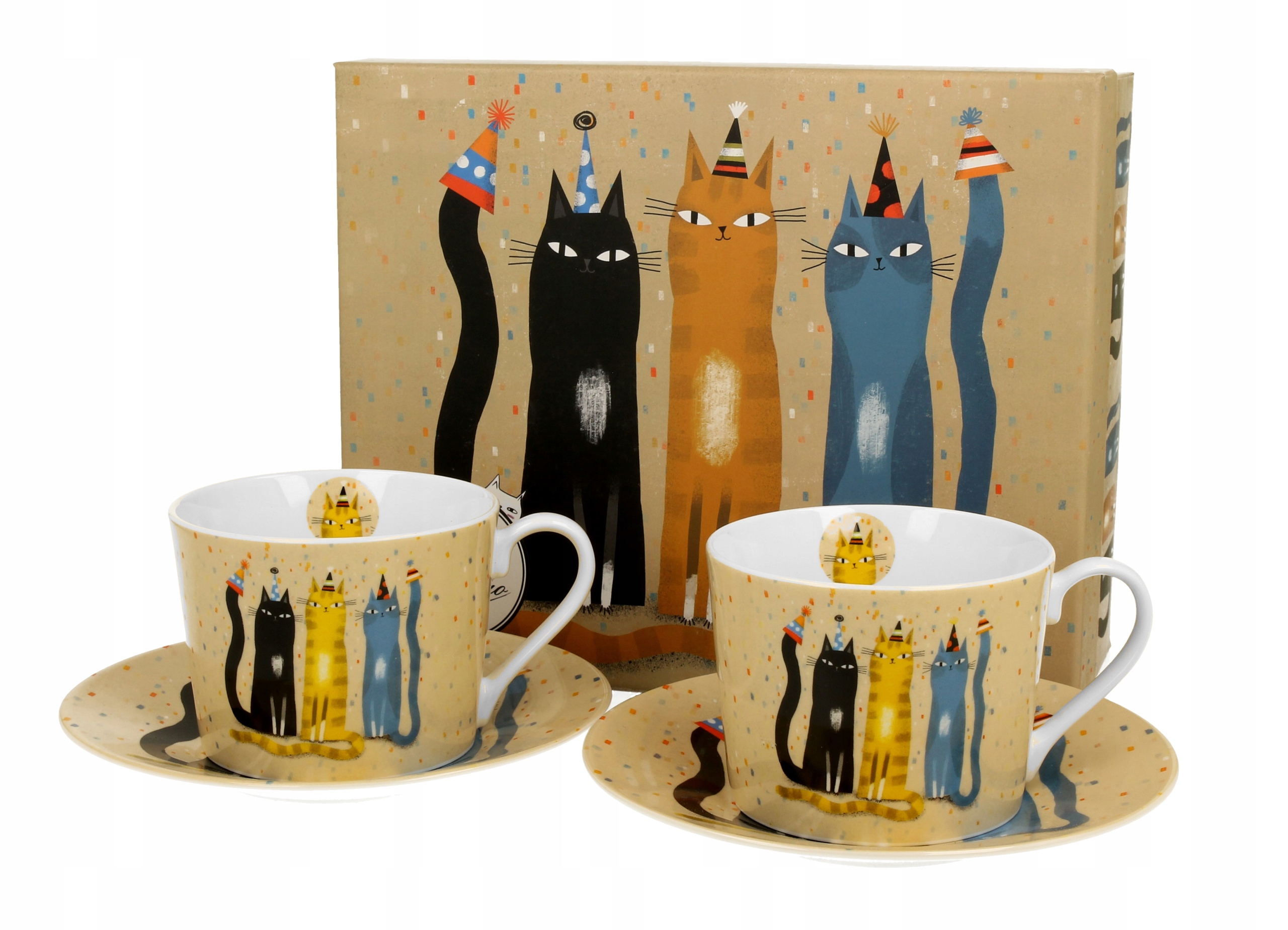 Porcelanowa filiżanka z uroczym motywem kotów 230ml – Idealny wybór na relaks