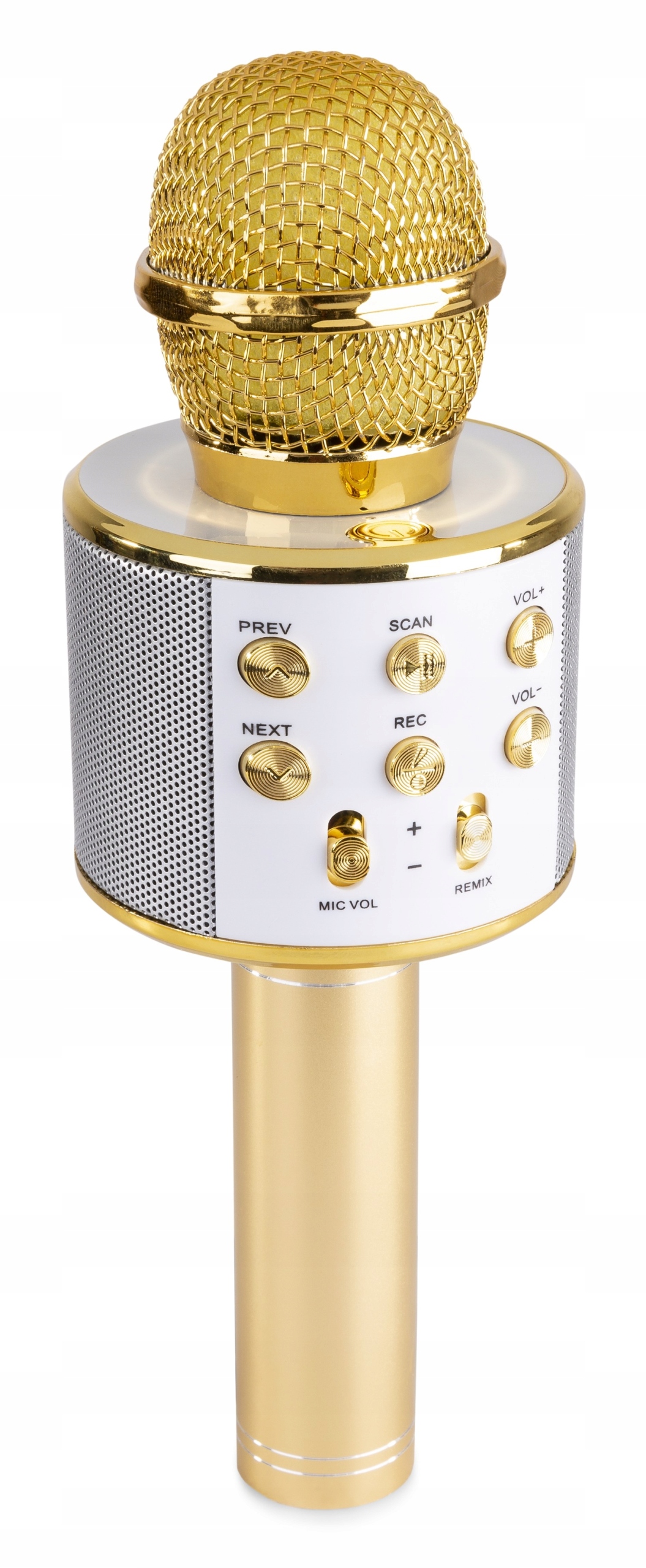 Mikrofon karaoke z głośnikami BT MP3 MAX KM15G – Idealny prezent dla miłośników muzyki