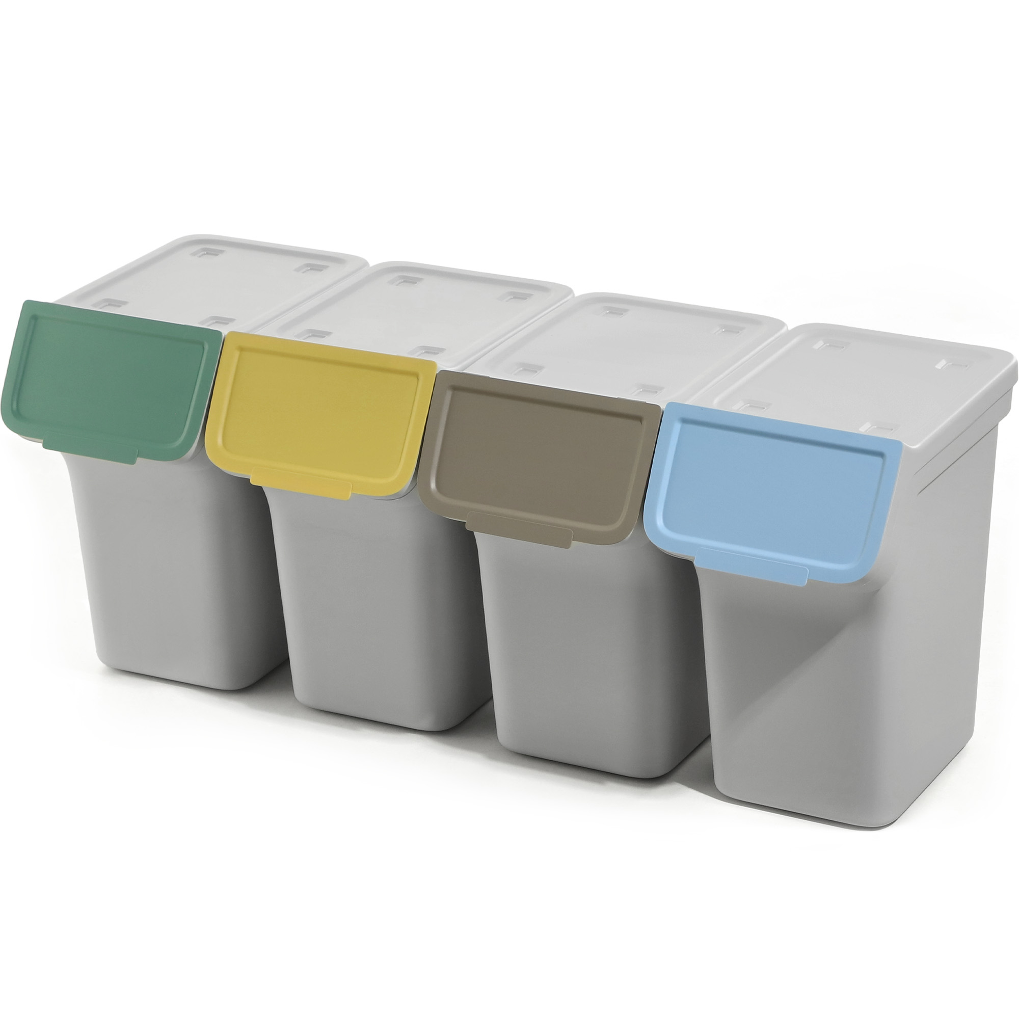 Kosz na śmieci Kadax Kosz STACKBOX 4x20L popiel – Idealne rozwiązanie do segregacji odpadów
