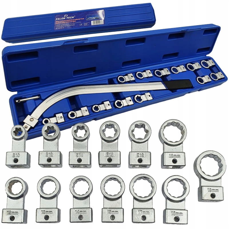 Końcówki TORX i nasadki oczkowe 12-kątne w zestawie