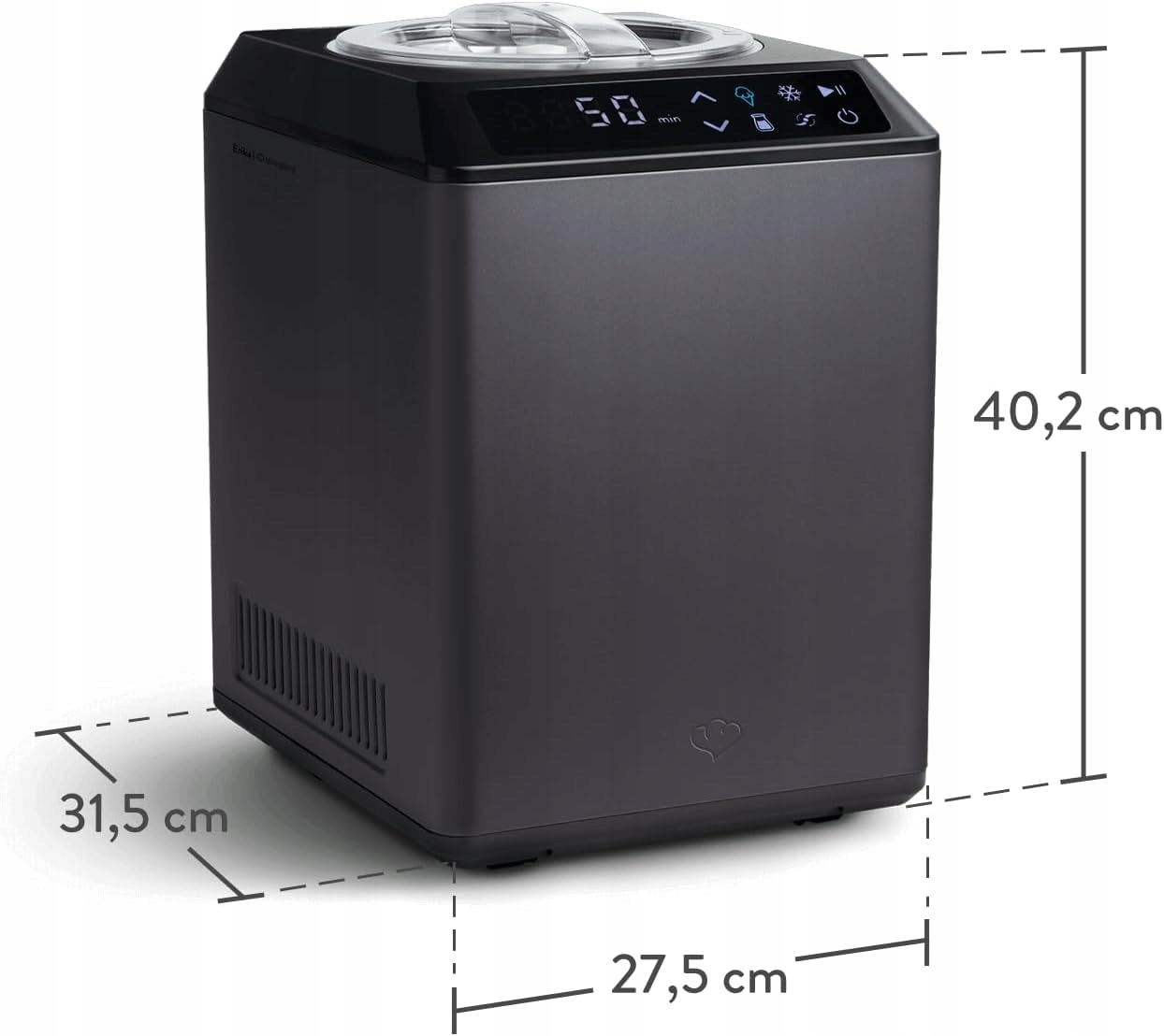 Wydajny silnik o mocy 250 W – Szybkie przygotowanie lodów i jogurtu