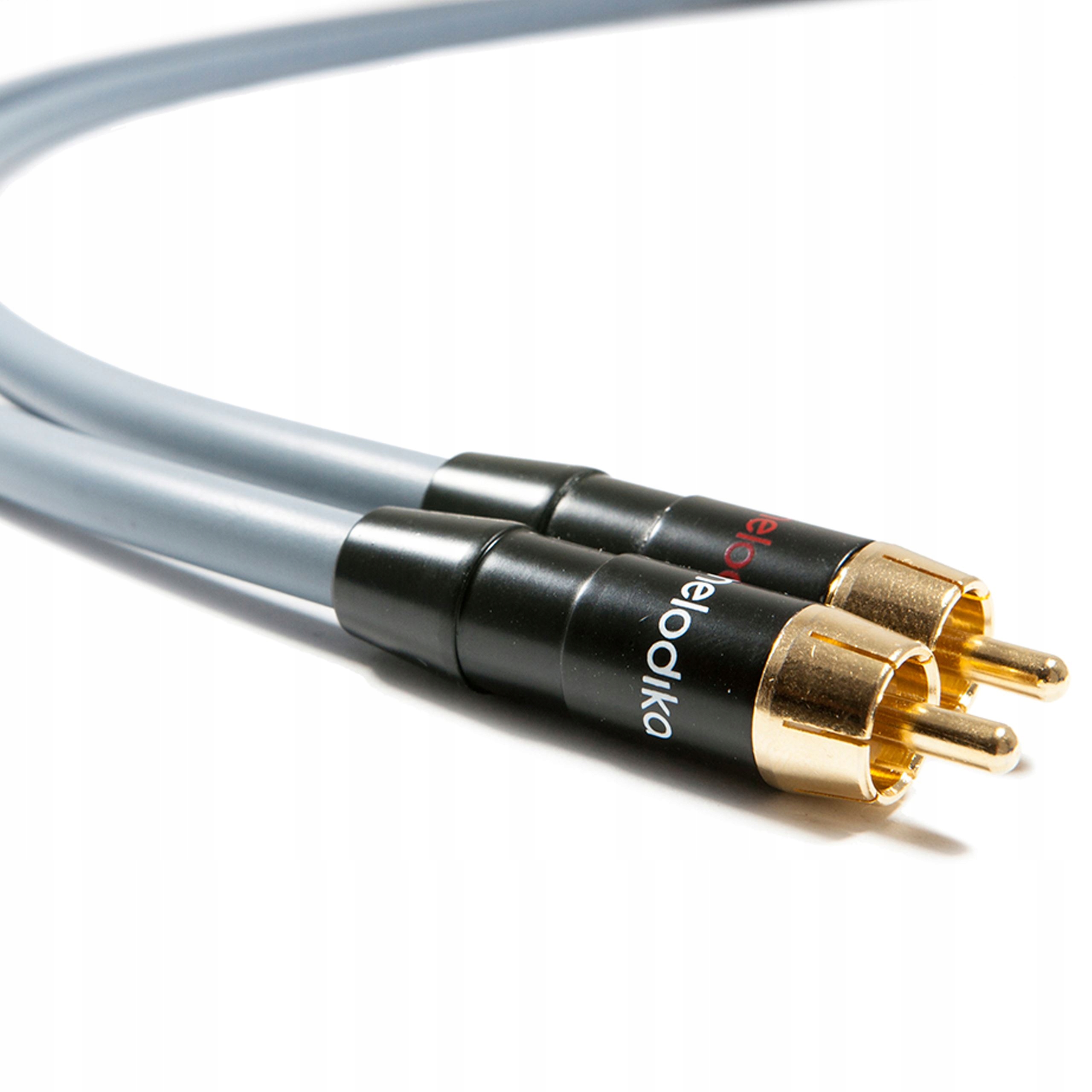 Kabel Melodika MD2R120G 2xRCA - 2x RCA Gunmetal - 12m – Doskonała jakość dźwięku