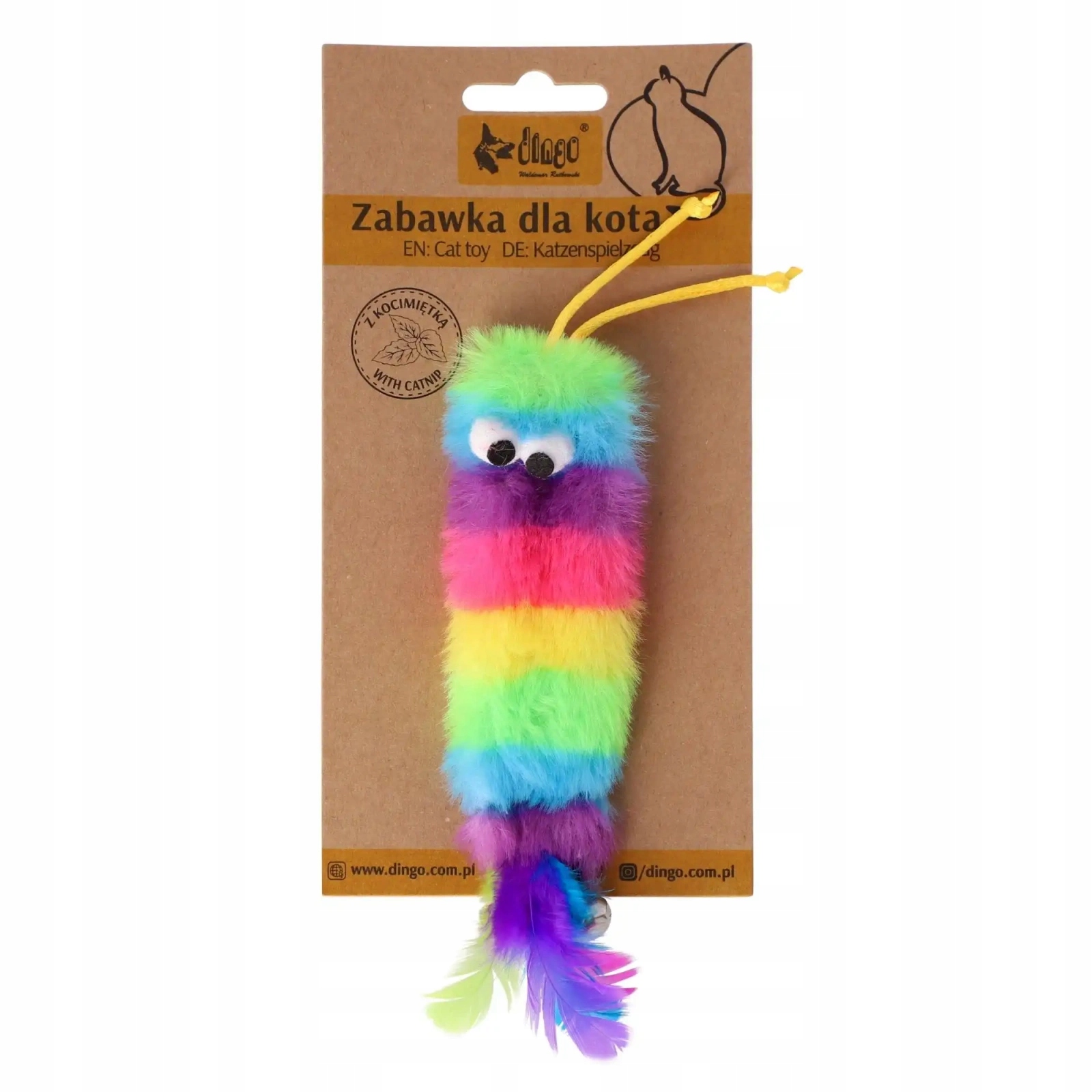 Dingo Zabawka dla Kota Robak 15cm – Idealna zabawa dla Twojego pupila
