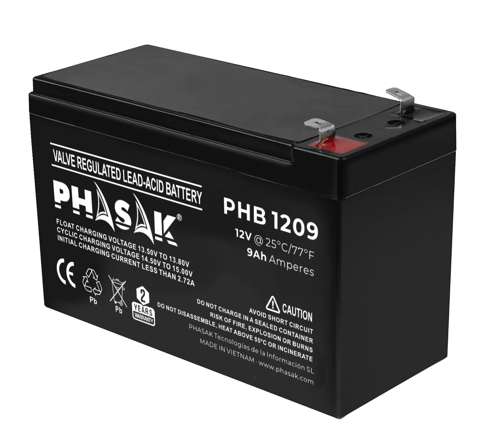 Bateria do Zasilacz awaryjny UPS Phasak PHB 1209 12 V – Niezawodne zasilanie dla Twojego biura