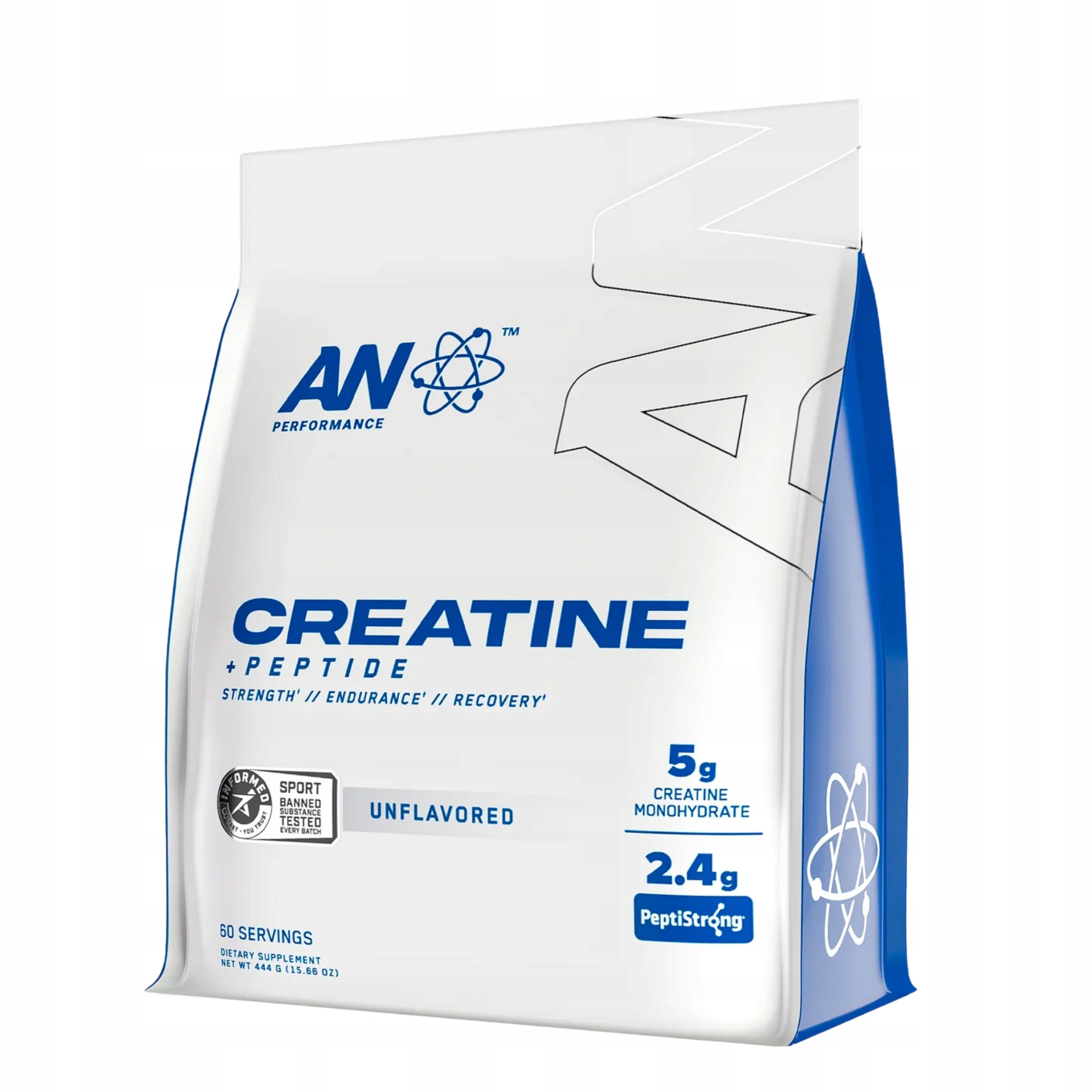 Applied Nutrition - Kreatyna Monohydrat + Peptydy, Proszek 444g – Idealne wsparcie dla aktywnych