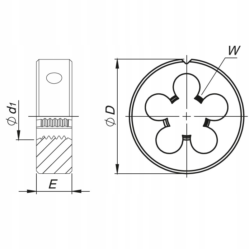 Zastosowanie narzynki – Obróbka stali nierdzewnej i metali nieżelaznych