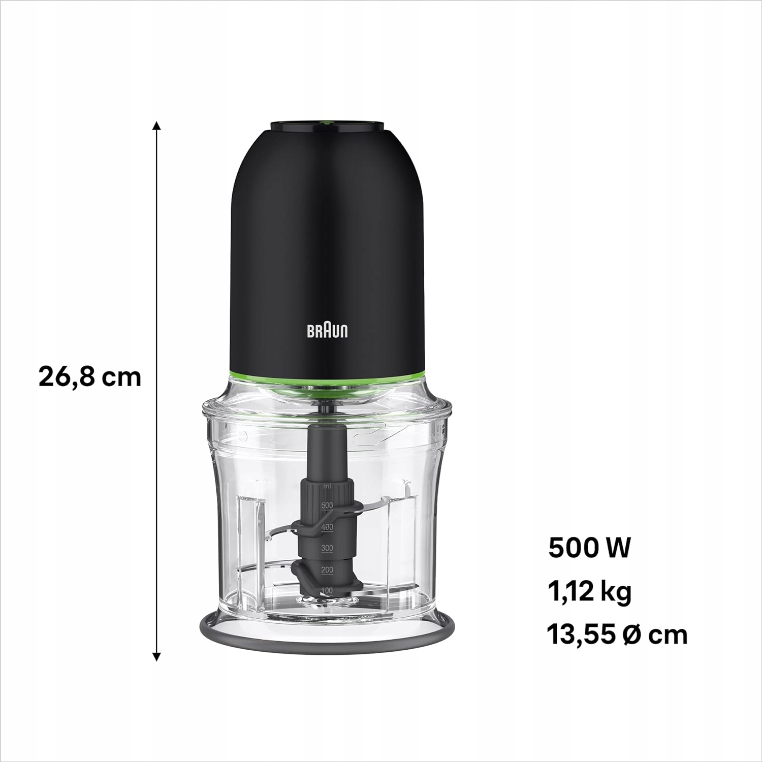 Mocny silnik 500 W do różnorodnych składników
