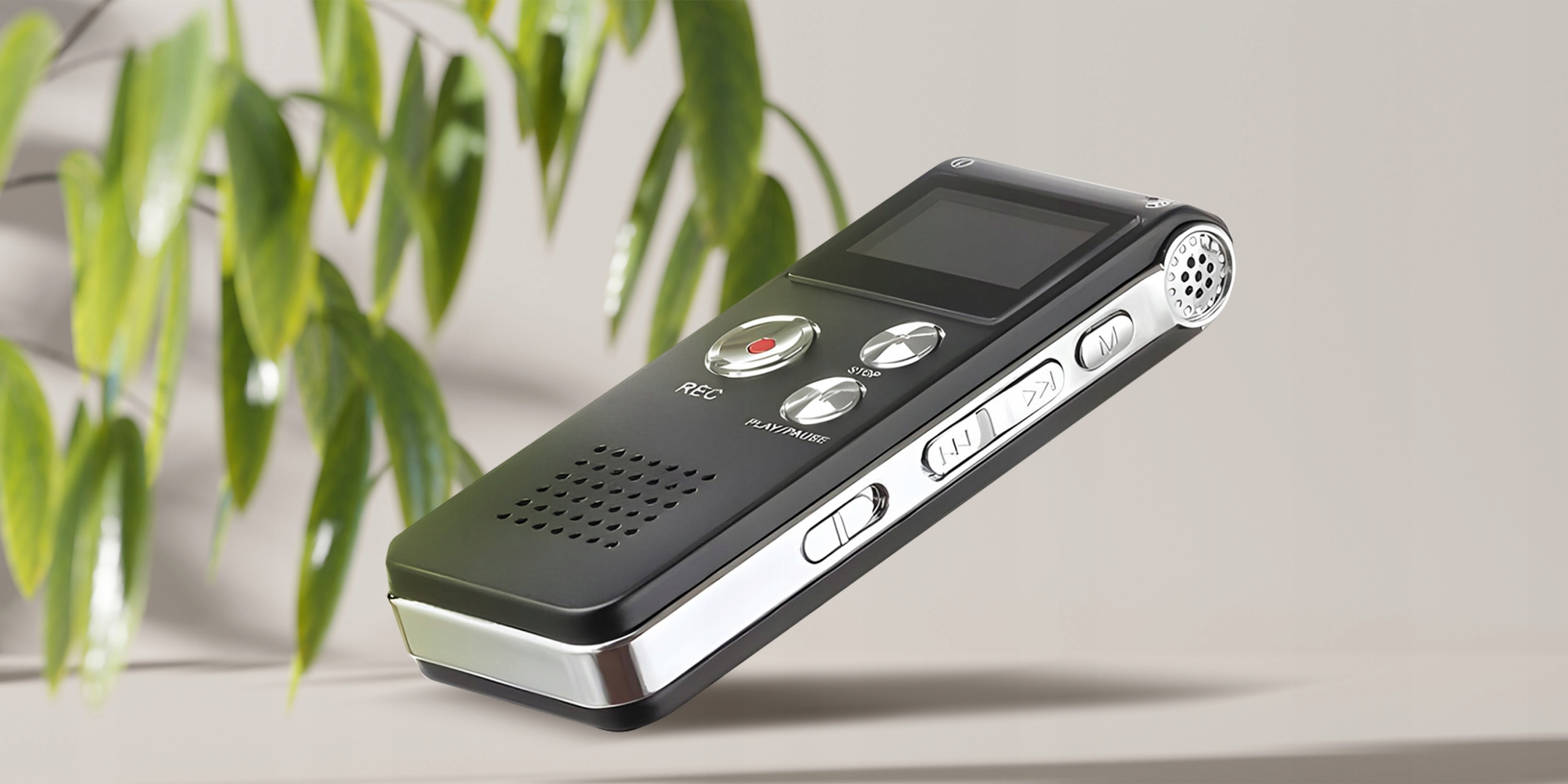 Wymiary i waga – Kompaktowy design Dyktafonu Renew Force Q20