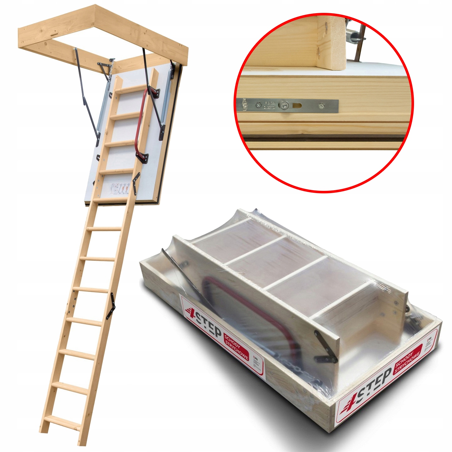Łatwy montaż i regulacja wysokości schodów