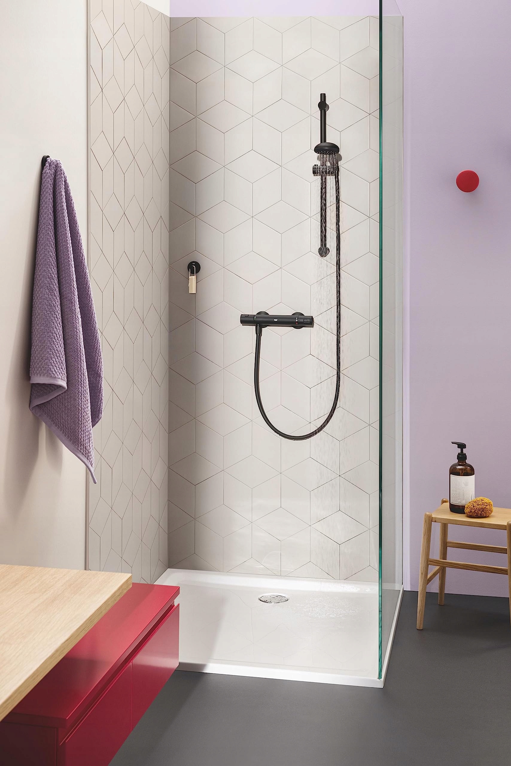 Stylowy design w matowym czarnym wykończeniu – Idealne do nowoczesnych łazienek