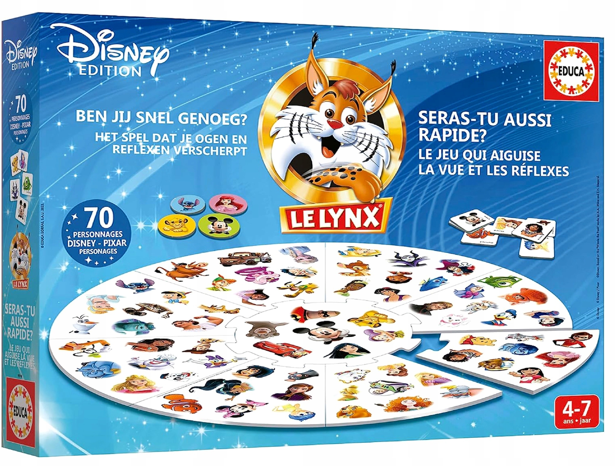 Educa Lynx 70 - Ryś Disney – Gra rodzinna pełna emocji