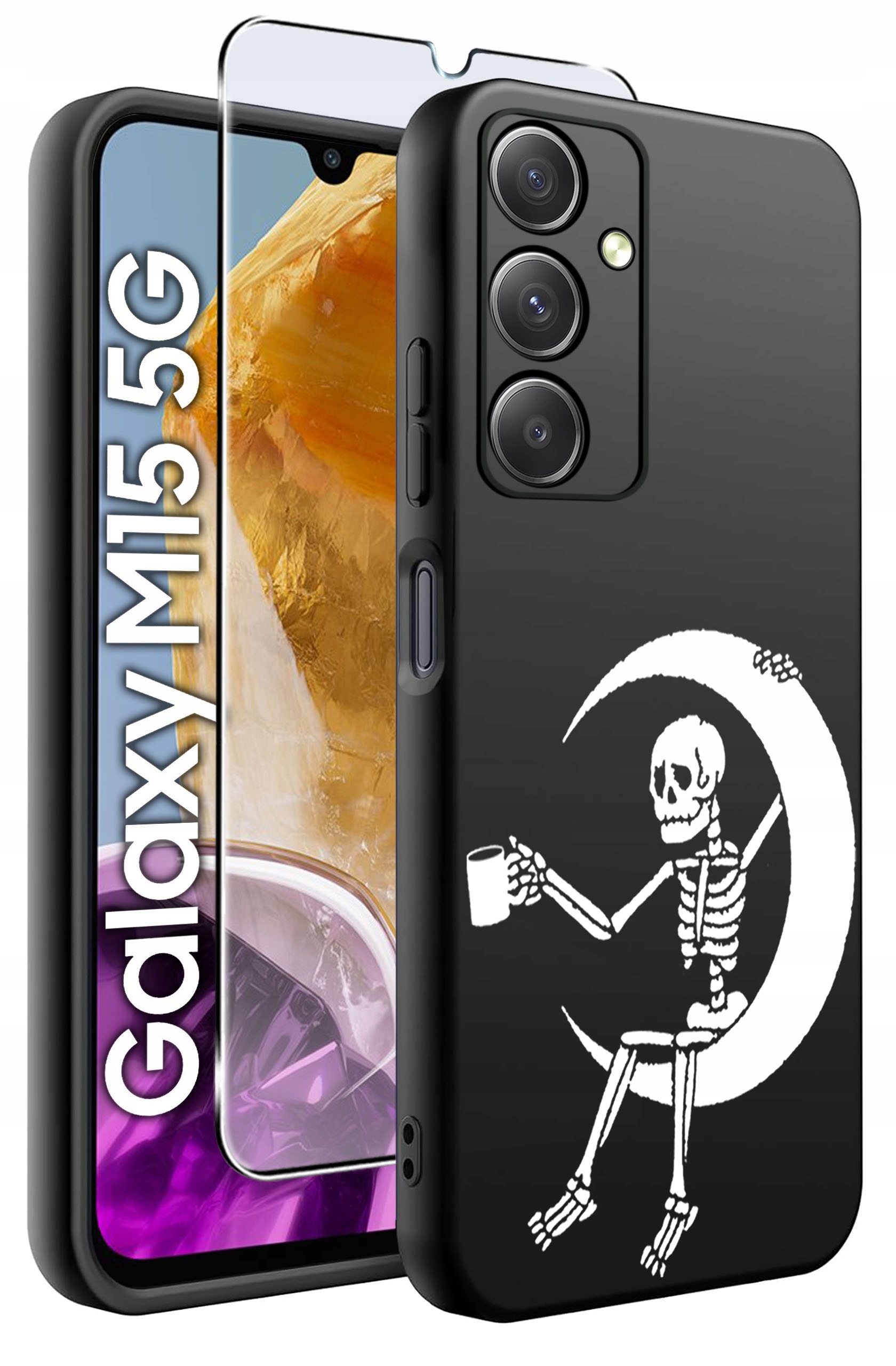 Etui do Samsung M15 5G WZORY | Silikonowe Matt Case + Szkło Hartowane 9H – Ochrona i styl w jednym