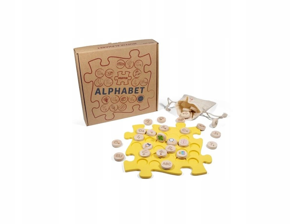 Mata Sensoryczna Ortopedyczna PUZZLE Alfabet Nauka Angielskiego MUFFIK – Idealna do zabawy i nauki