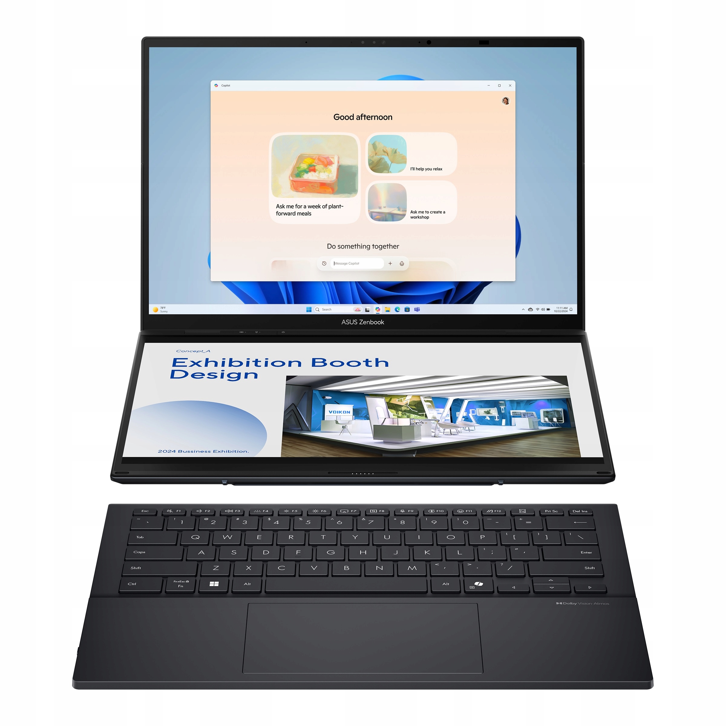 Asus Zenbook Duo UX8406CA-PZ068X – Innowacyjny laptop z podwójnym ekranem
