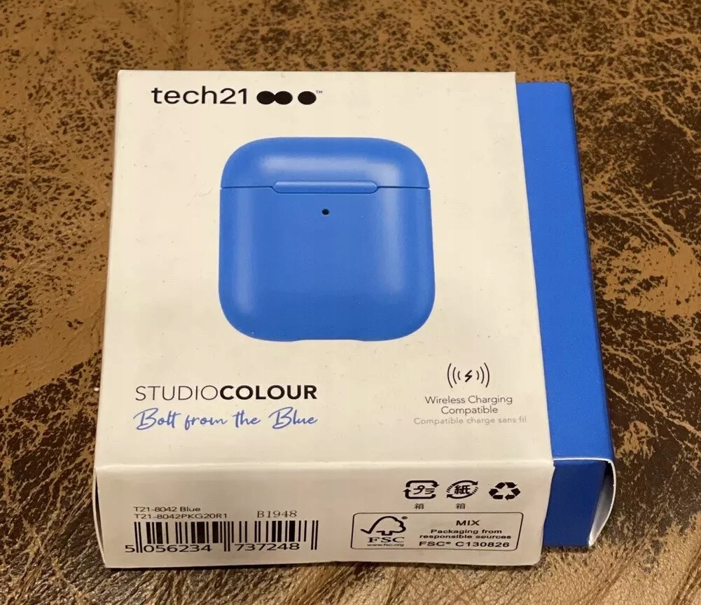 Etui tech21 dla AirPods 1/2/3 – Ochrona w kolorze niebieskim