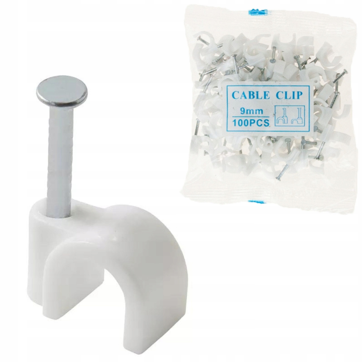 Łatwe w użyciu uchwyty kablowe 9mm