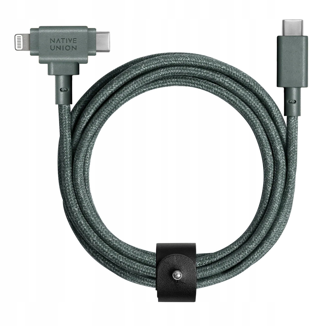 Native Union Belt Cable Duo – Kabel USB-C z wtyczkami USB-C i Lightning
