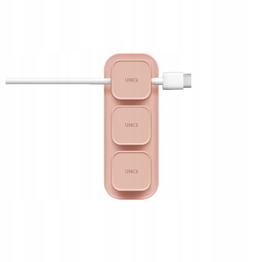 Uniq Pod Mag – Magnetyczny organizer do kabli w kolorze różowym