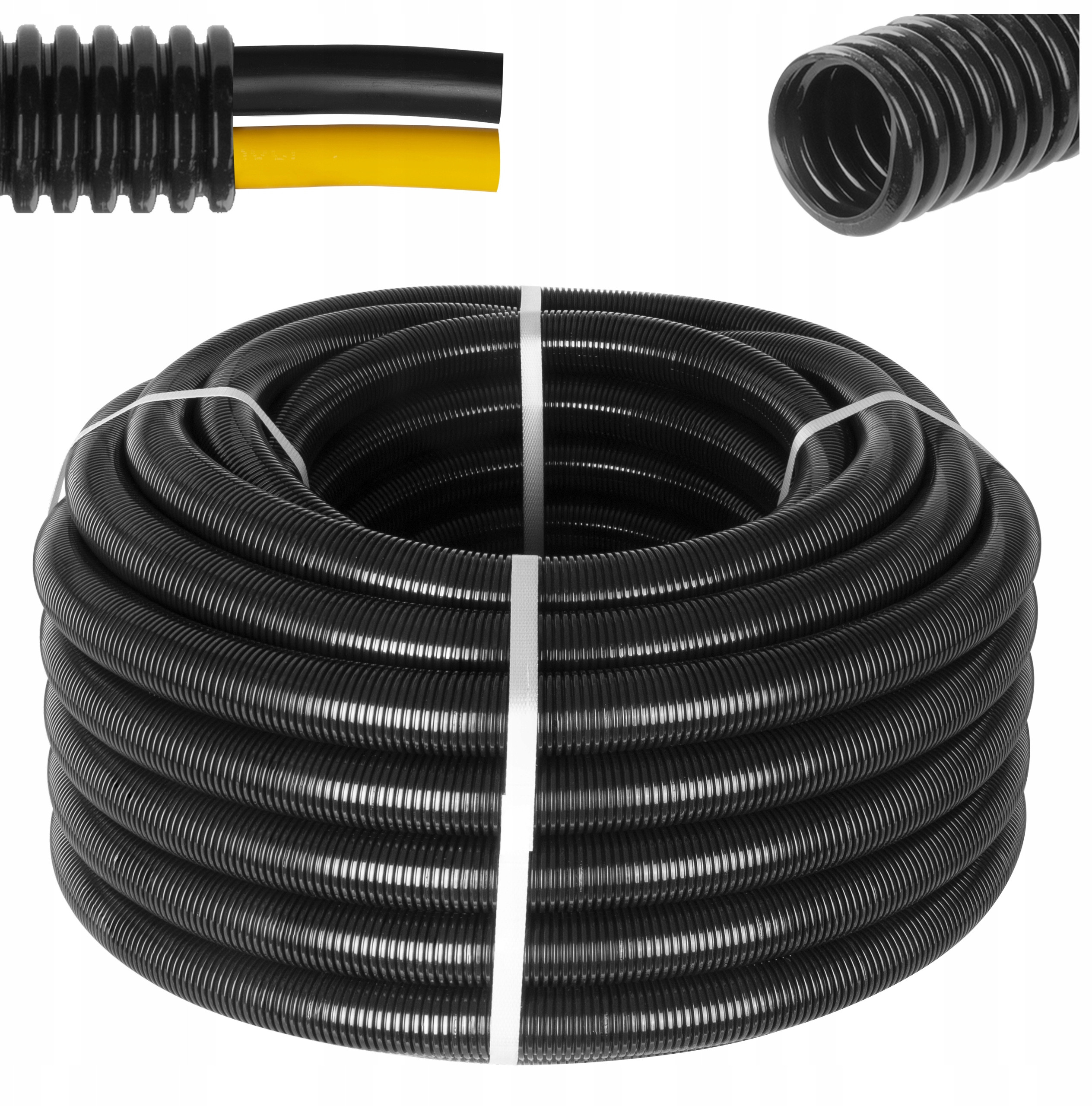 Peszel poliamidowy PA6 -S bezhalogenowy 29mm/34,5mm DN 29 801.329.0 /25m/ – Ochrona kabli w nowoczesnym wydaniu
