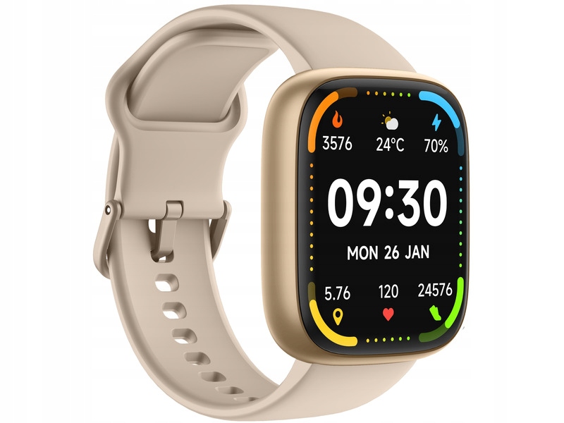 Smartwatch Ecowatch EW06 Złoty – Elegancja i nowoczesna technologia w Twoim zasięgu