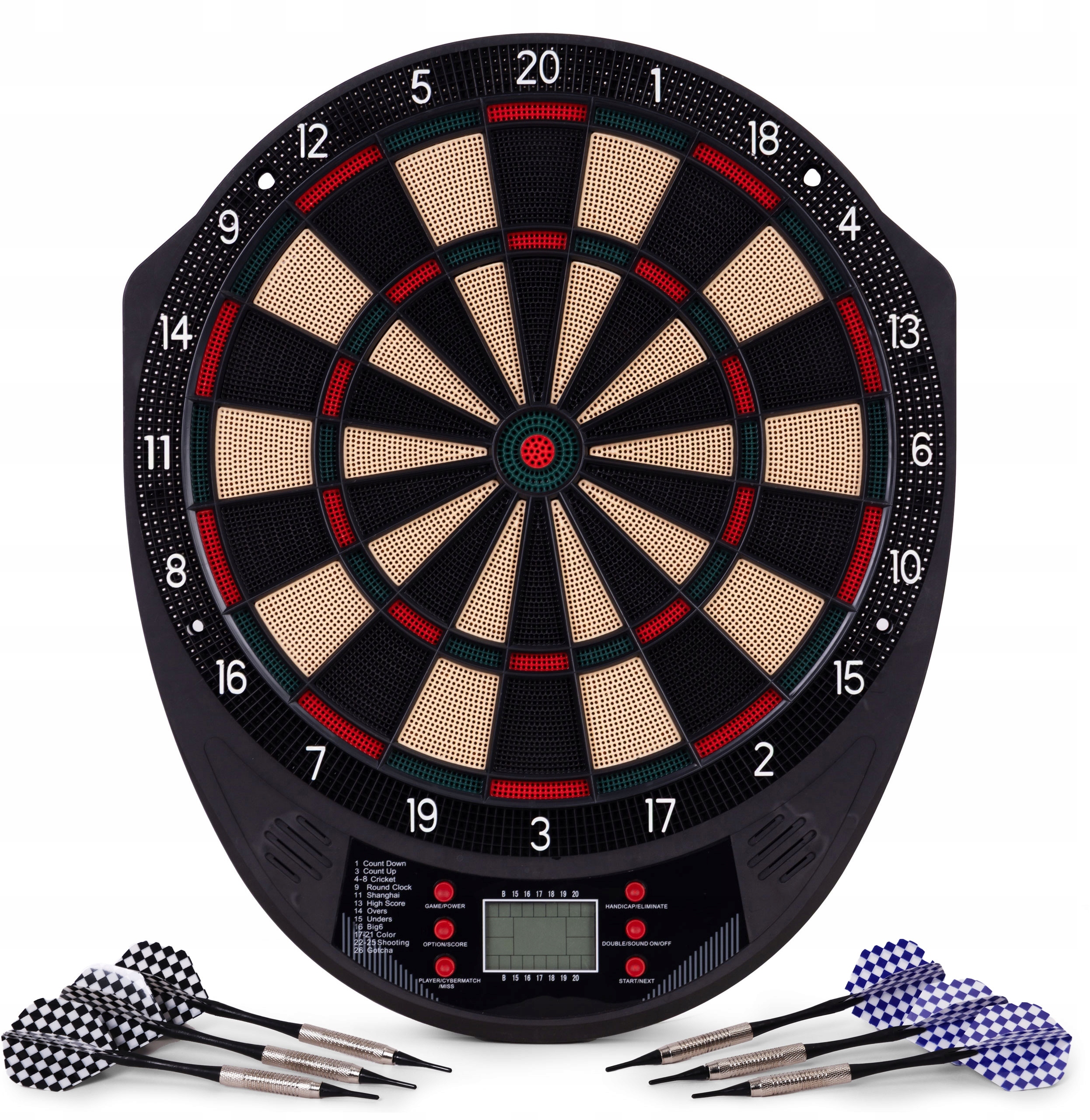 Tarcza elektroniczna LCD 26 trybów – Idealna do gry w rzutki
